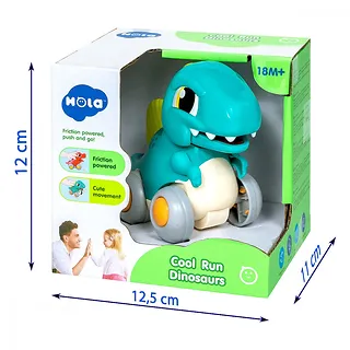 Smily Play Figurka Dinozaur interaktywny z napędem niebieski