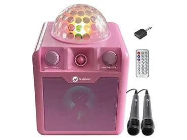 Przenośny głośnik N-Gear Bluetooth z dwoma mikrofonami DiscoBlock 410P