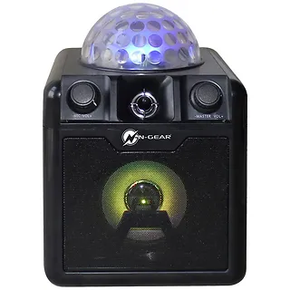 Przenośny głośnik N-Gear Bluetooth z dwoma mikrofonami DiscoBlock 410