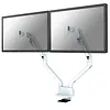 Neomounts Uchwyt biurkowy FPMA-D750DWHITE2 na 2 ekrany 10-32 cali 75x75-100x100 2-8kg h:20-51cm PIVOT 180 stopni