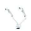 Neomounts Uchwyt biurkowy FPMA-D750DWHITE2 na 2 ekrany 10-32 cali 75x75-100x100 2-8kg h:20-51cm PIVOT 180 stopni