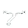 Neomounts Uchwyt biurkowy FPMA-D750DWHITE2 na 2 ekrany 10-32 cali 75x75-100x100 2-8kg h:20-51cm PIVOT 180 stopni