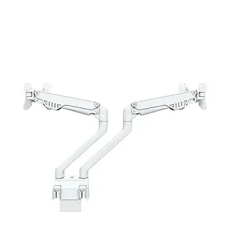 Neomounts Uchwyt biurkowy FPMA-D750DWHITE2 na 2 ekrany 10-32 cali 75x75-100x100 2-8kg h:20-51cm PIVOT 180 stopni