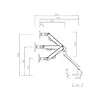 Neomounts Uchwyt biurkowy FPMA-D750DWHITE2 na 2 ekrany 10-32 cali 75x75-100x100 2-8kg h:20-51cm PIVOT 180 stopni