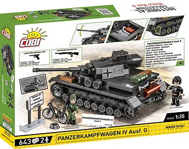 Cobi Klocki Klocki Panzerkampfwagen IV Ausf. G 643 klocków