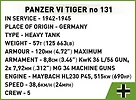 Cobi Klocki Klocki Panzer VI Tiger I no 131