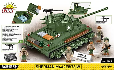 Cobi Klocki Klocki Sherman M4A2E8 865 klock&oacute;w