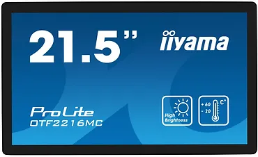 IIYAMA Monitor 22 cale OTF2216MC-B1, VA,poj.10pkt.1100cd,IP65,outdoor, VGA, HDMI,DP,RJ45