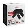 Maclean Lampa sufitowa punktowa, GU10, MCE362 B aluminiowa Czarna