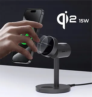 AUKEY Ładowarka bezprzewodowa LC-MC311  3w1 Qi2 15W MagSafe + ładowarka PD 30W