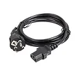 Lanberg Kabel zasilający CCE 7/7 - IEC 320 C13 2M VDE prosty czarny