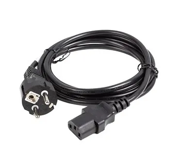 Lanberg Kabel zasilający CCE 7/7 - IEC 320 C13 2M VDE prosty czarny