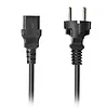 Lanberg Kabel zasilający CCE 7/7 - IEC 320 C13 2M VDE prosty czarny