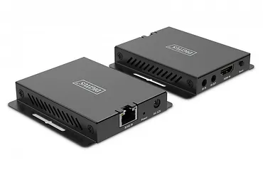 Digitus Przedłużacz/Extender HDMI 4K120Hz 40m po skrętce HDCP 2.3 IR EDID (zestaw)