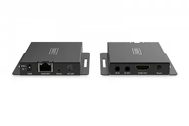 Digitus Przedłużacz/Extender HDMI 4K120Hz 40m po skrętce HDCP 2.3 IR EDID (zestaw)