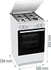 Gorenje Kuchnia gazowo-elektryczna GK5A22WH
