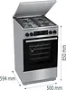 Gorenje Kuchnia gazowo-elektryczna GKS5C71XF