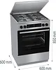 Gorenje Kuchnia gazowo-elektryczna GKS6C71XF