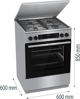 Gorenje Kuchnia gazowo-elektryczna GKS6C71XF