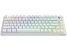 Klawiatura mechaniczna bezprzewodowa SAVIO PHENIX WHITE Gateron Red Pro, ABS