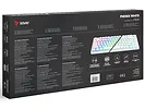Klawiatura mechaniczna bezprzewodowa SAVIO PHENIX WHITE Gateron Red Pro, ABS