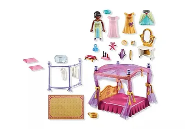 Playmobil Princess Magic 71847 Sypialnia księżniczek z garderobą