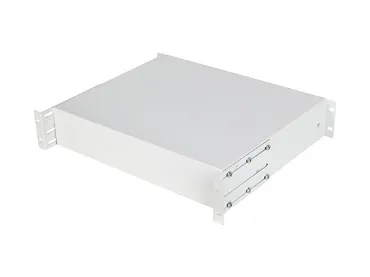 Lanberg Szuflada do szaf 19 cali 2U 360mm szara 2U/483x360mm udźwig do 90kg montaż 4 punktowy