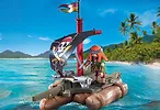 Playmobil Zestaw z figurkami Pirates 71794 Piracka tratwa ze skarbem