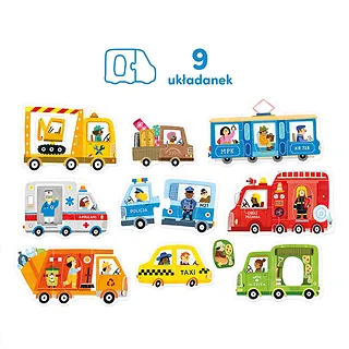 CzuCzu Układanka Pierwsze puzzle - Pojazdy