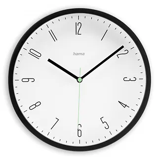 Hama Zegar ścienny Capri 25 cm Czarny