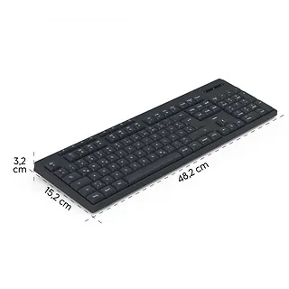 Hama Klawiatura WK-200 bezprzewodowa Czarna
