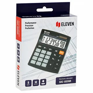 ELEVEN Kalkulator biurowy SDC805NR czarny