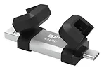 Silicon Power Pendrive C51 256GB USB-A USB-C 200 MB/s Srebrny