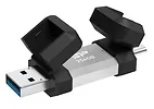Silicon Power Pendrive C51 256GB USB-A USB-C 200 MB/s Srebrny
