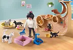 Playmobil Zestaw z figurkami My Life 71744 Kocia kawiarnia
