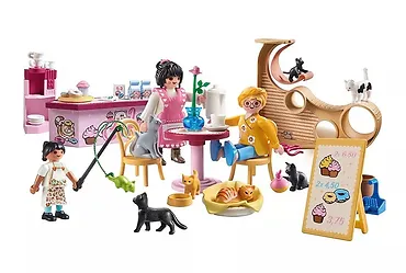 Playmobil Zestaw z figurkami My Life 71744 Kocia kawiarnia
