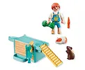 Playmobil Zestaw z figurkami My Life 71746 Chłopiec ze świnką morską