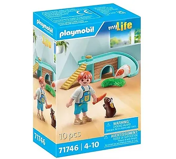 Playmobil Zestaw z figurkami My Life 71746 Chłopiec ze świnką morską