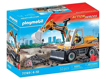 Playmobil Zestaw z figurkami My Life 71749 Duża koparka