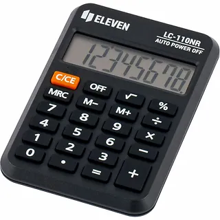 ELEVEN Kalkulator kieszonkowy LC110NR czarny