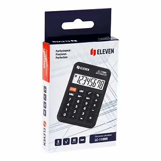 ELEVEN Kalkulator kieszonkowy LC110NR czarny
