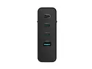 Natec Ładowarka sieciowa Ribera GAN 3xUSB-C + 1x USB-A 100W czarna
