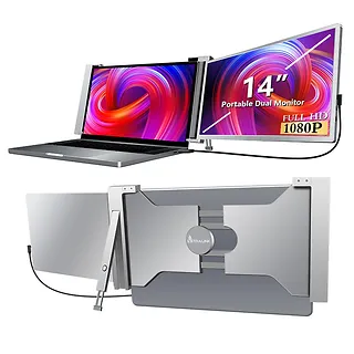 Extralink Przenośne monitory do laptopa Smart Life S14  14'' 2 monitory,  IPS,1920x1200