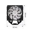 Endorfy Chłodzenie procesora Fera 5 Black ARGB EY3A012