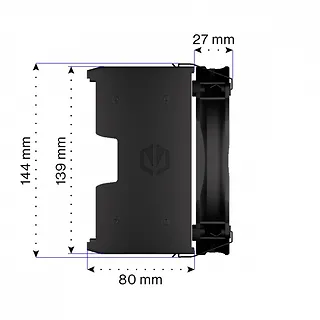 Endorfy Chłodzenie procesora Fortis 5 Black EY3A013