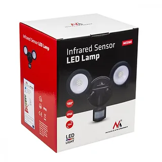 Maclean Ścienna lampa LED z czujnikiem PIR MCE368