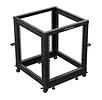 Lanberg Open rack 19" 12U 600x600-1100 regulowany czarny