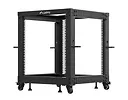 Lanberg Open rack 19" 12U 600x600-1100 regulowany czarny