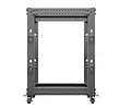 Lanberg Open rack 19'' 15U 600x600-1100 regulowany czarny
