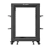 Lanberg Open rack 19'' 15U 600x600-1100 regulowany czarny